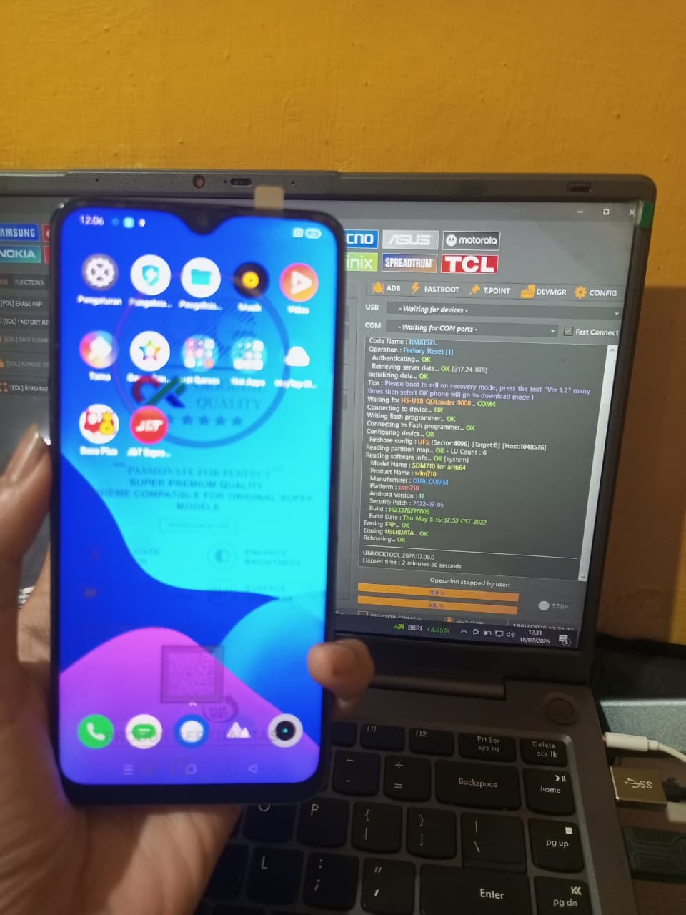 Sesudah Ganti LCD & Perbaikan Socket LCD